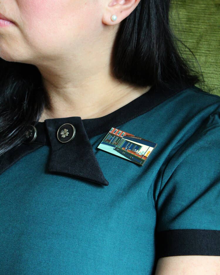 Pin Museum - Nighthawks • Enamel Pin - PMA Store at the Portland Museum of Art, Maine