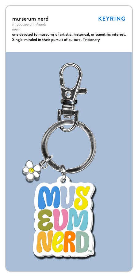 Museum Nerd x Alicia Schultz Enamel Keyring - PMA Store at the Portland Museum of Art, Maine