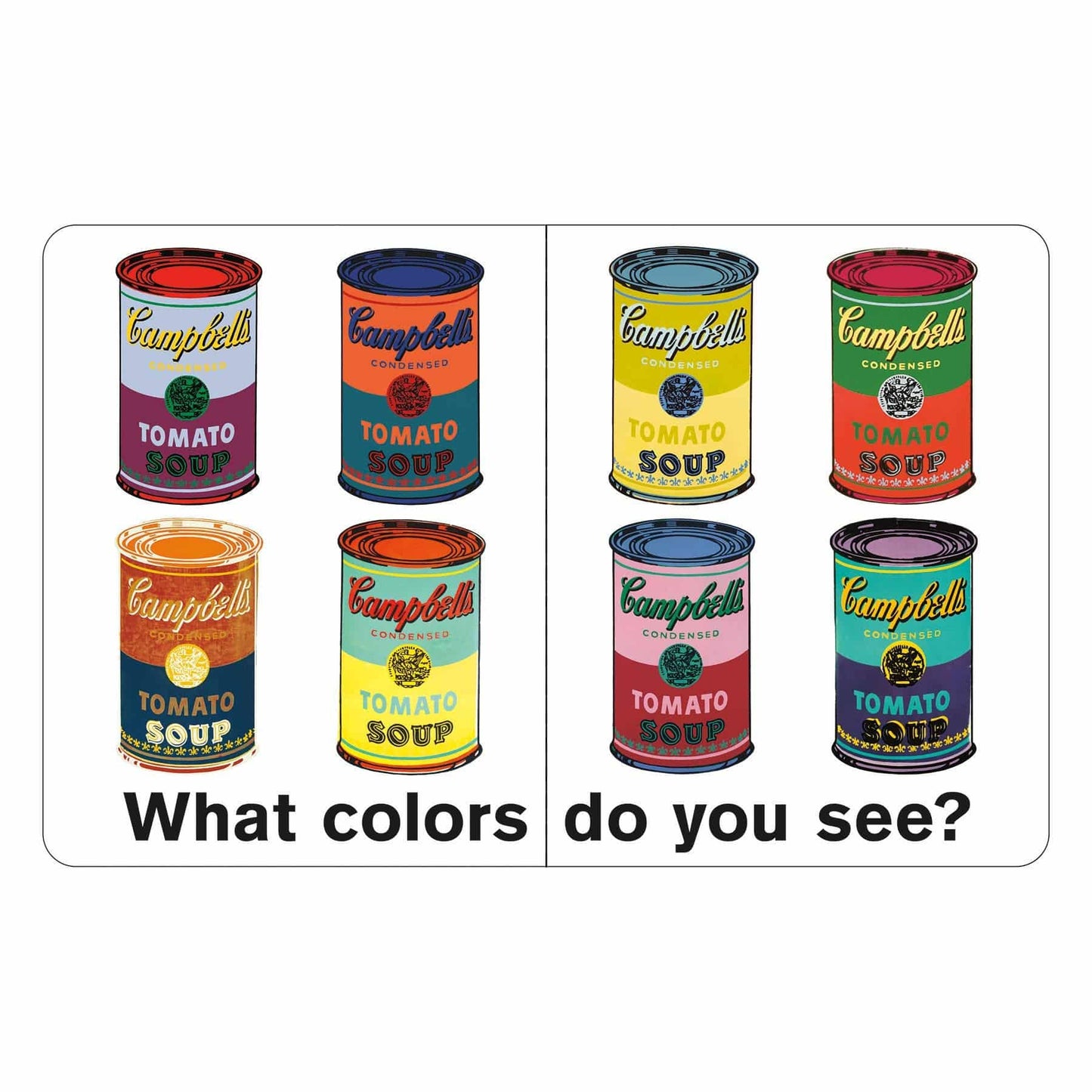 Chronicle Books - Andy Warhol What Colors Do You See? Board Book - PMA Store at the Portland Museum of Art, Maine