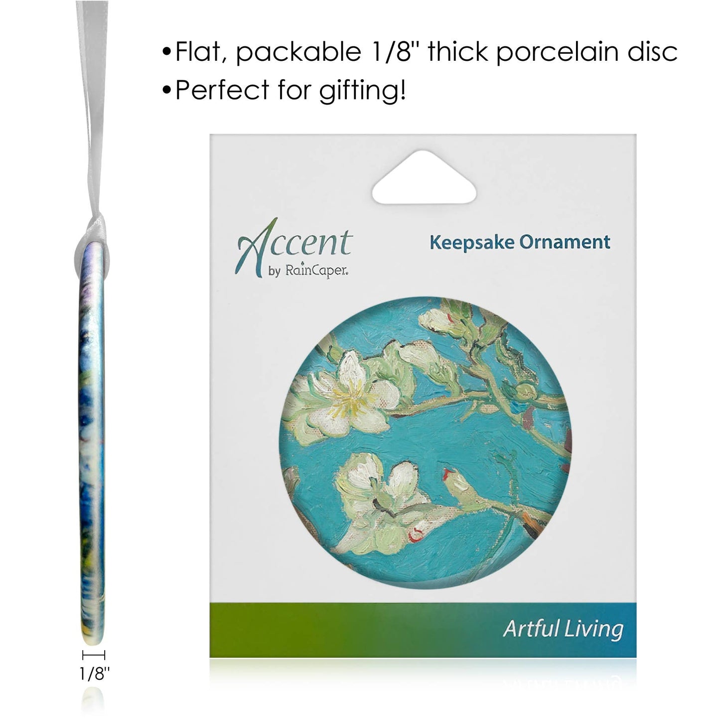 Van Gogh "Almond Blossom" Keepsake Ornament - PMA Store at the Portland Museum of Art, Maine