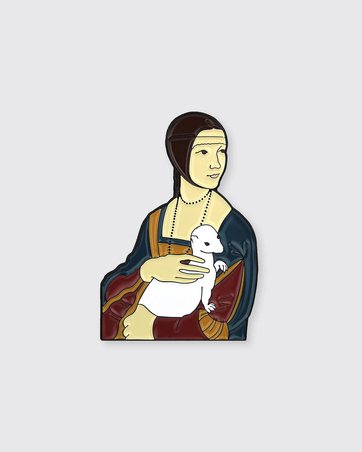 Pin Museum - Lady with an Ermine • Enamel Pin