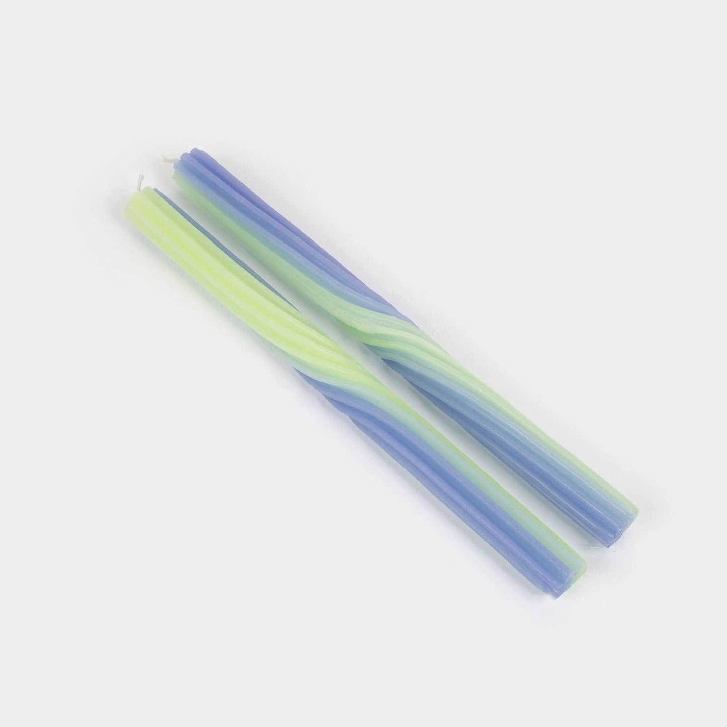 Pivot Candles - Lav. & Green (2 Pack) - 11" Vibrant Tapers - PMA Store at the Portland Museum of Art, Maine