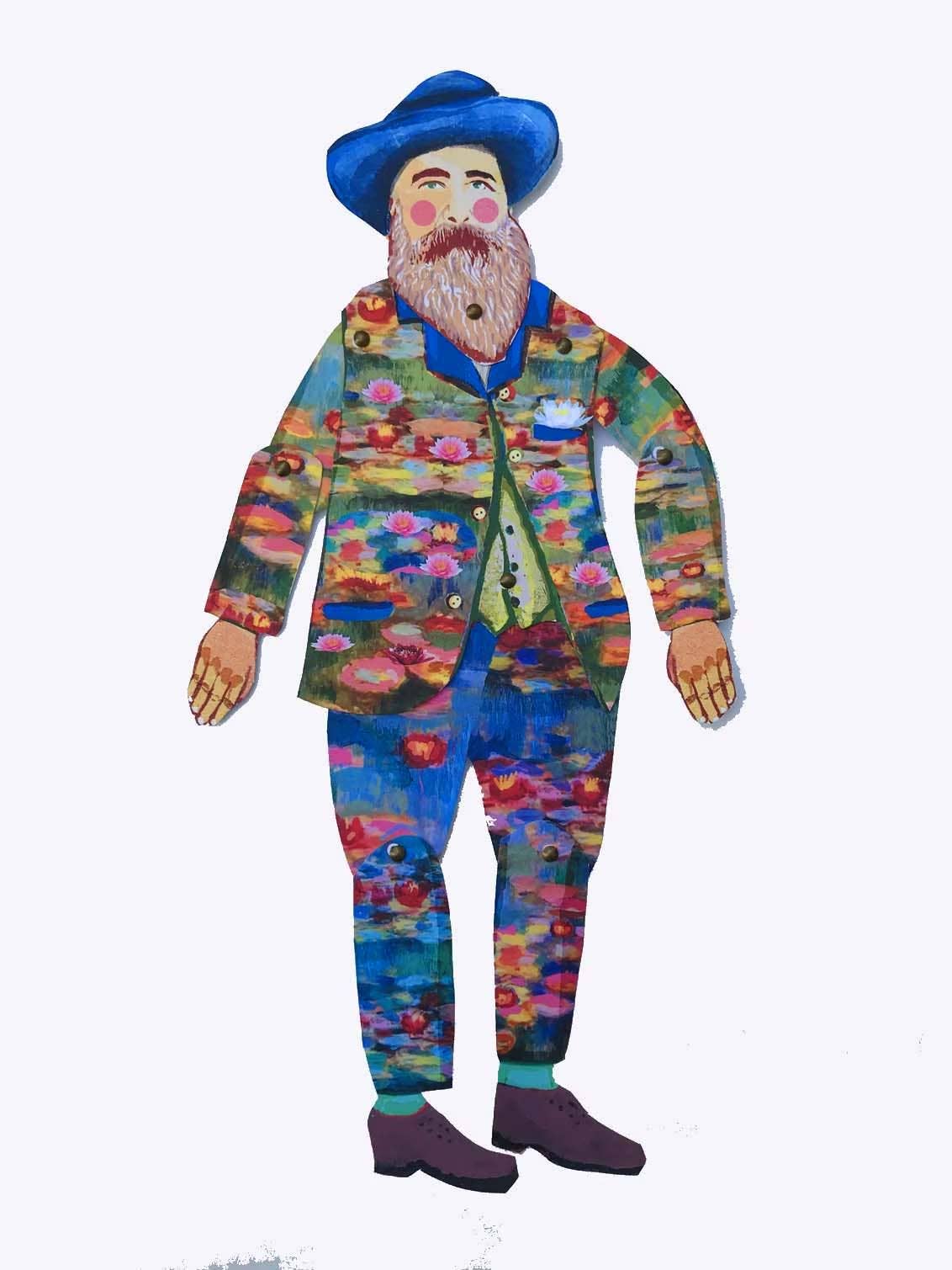 Claude Monet Cut out Make Puppet - PMA Store at the Portland Museum of Art, Maine