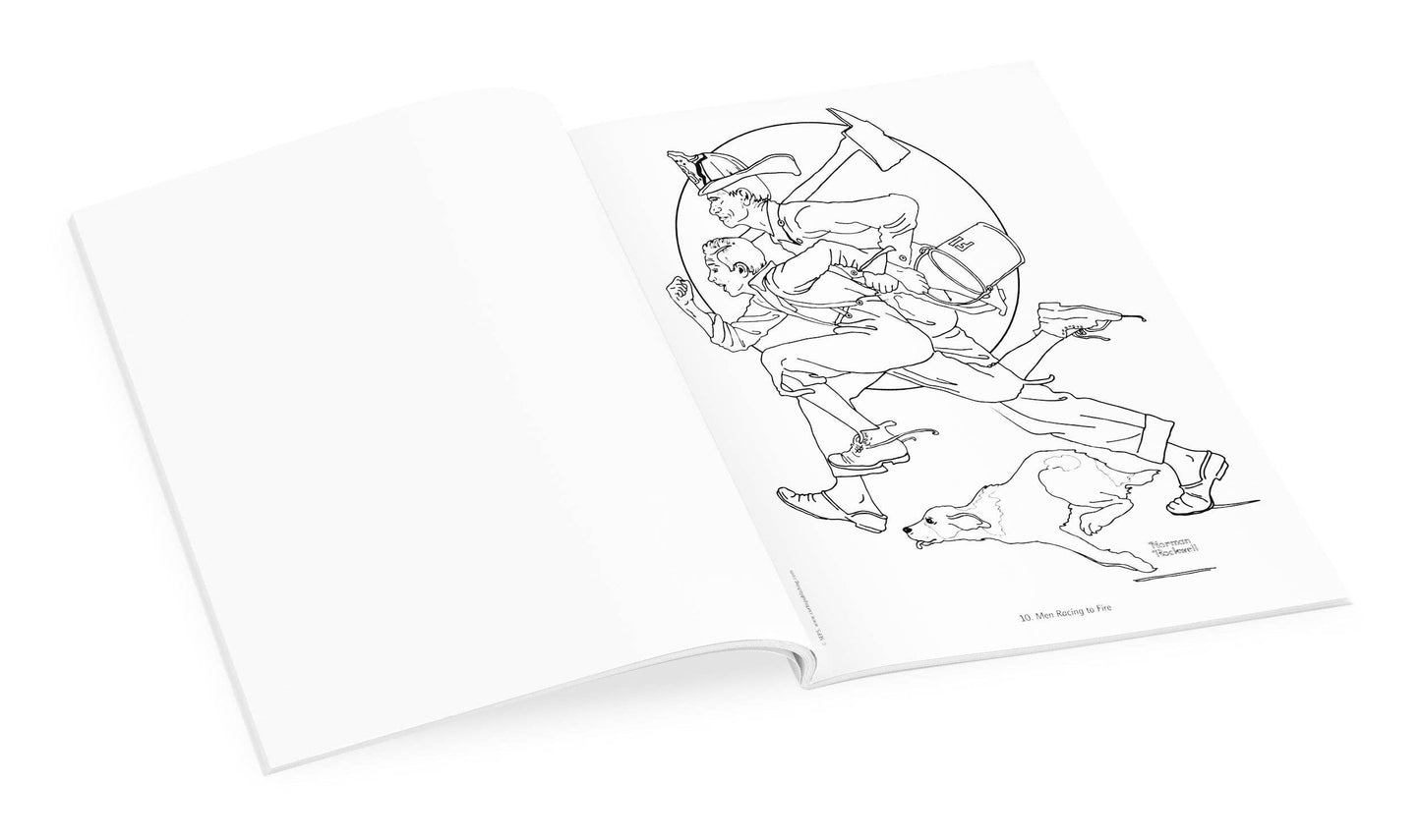 Pomegranate - Norman Rockwell Coloring Book - PMA Store at the Portland Museum of Art, Maine