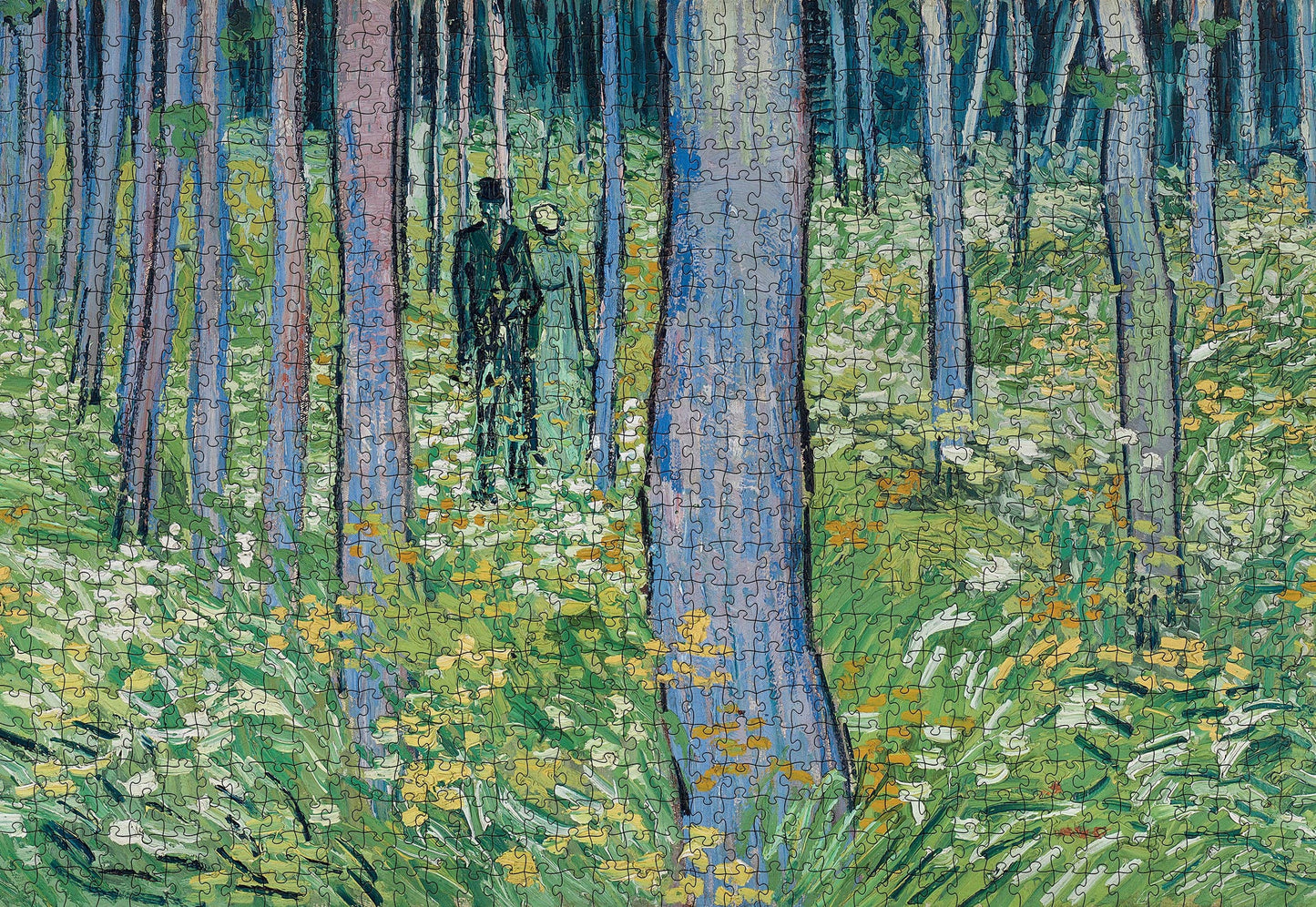Pomegranate - Vincent van Gogh: Undergrowth with Two Figures 1000-Piece Jigsaw Puzzle - PMA Store at the Portland Museum of Art, Maine