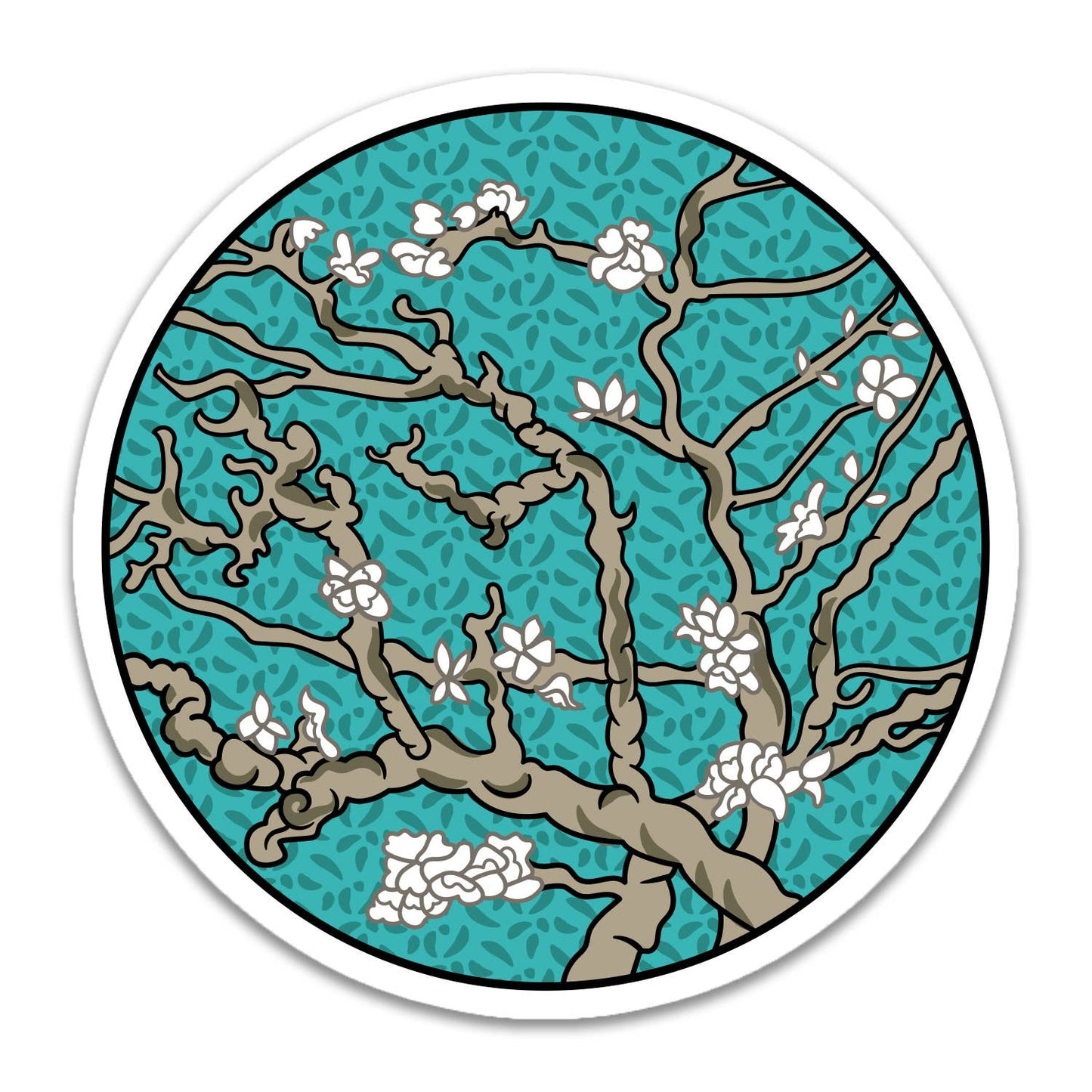 Today is Art Day - Sticker - Almond Blossom - Vincent van Gogh - PMA Store at the Portland Museum of Art, Maine