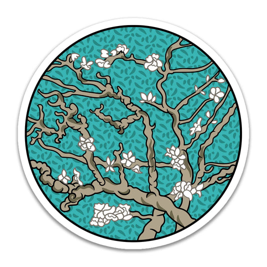 Today is Art Day - Sticker - Almond Blossom - Vincent van Gogh - PMA Store at the Portland Museum of Art, Maine