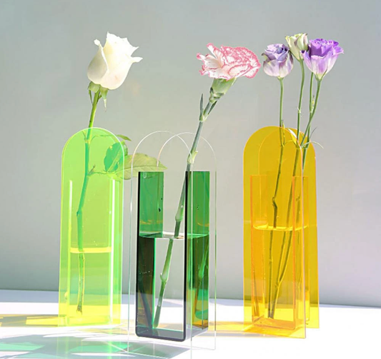 Translucent Acrylic Flower Vase: Green - PMA Store at the Portland Museum of Art, Maine