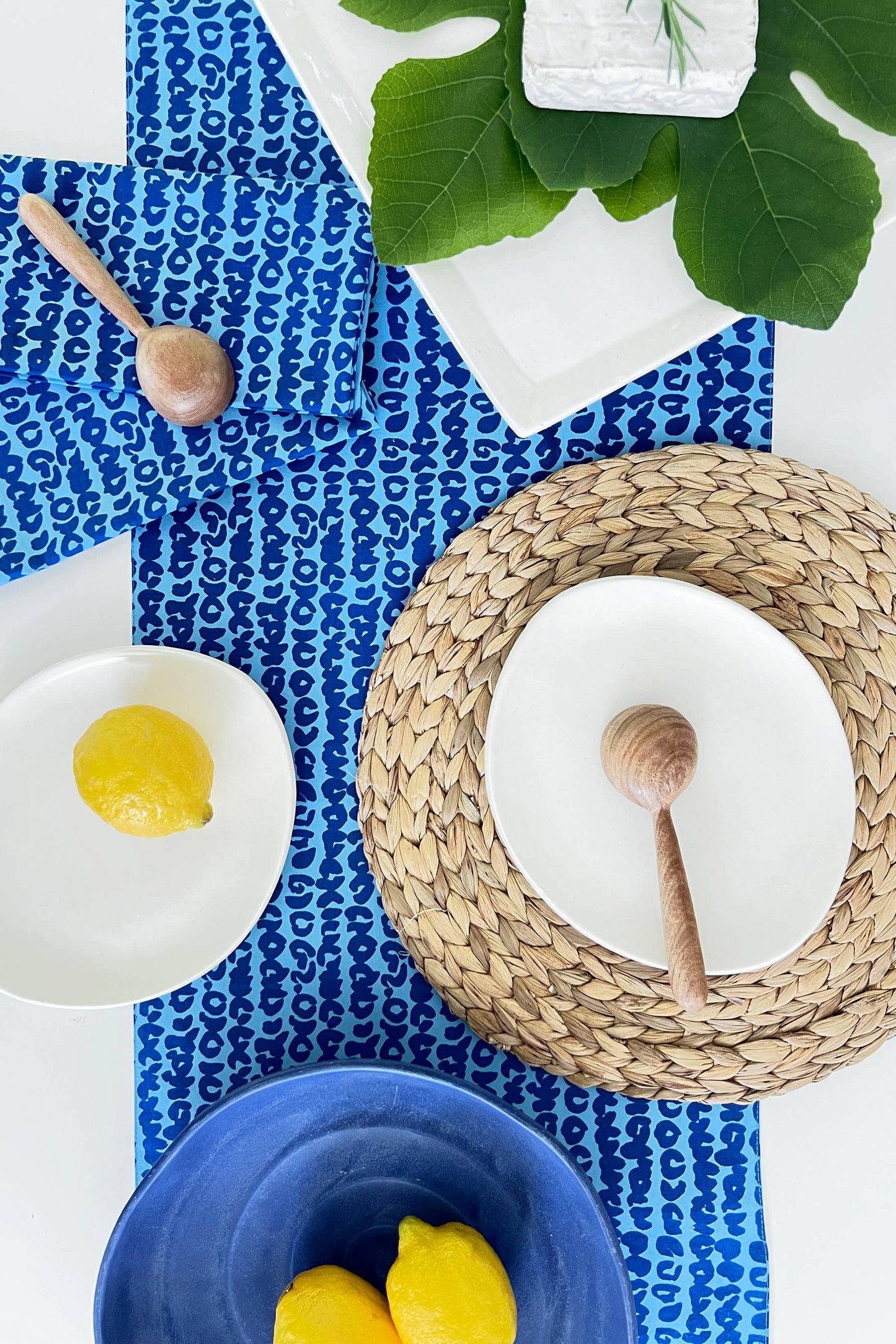 Table Runner: Widget Brick/Greige - PMA Store at the Portland Museum of Art, Maine