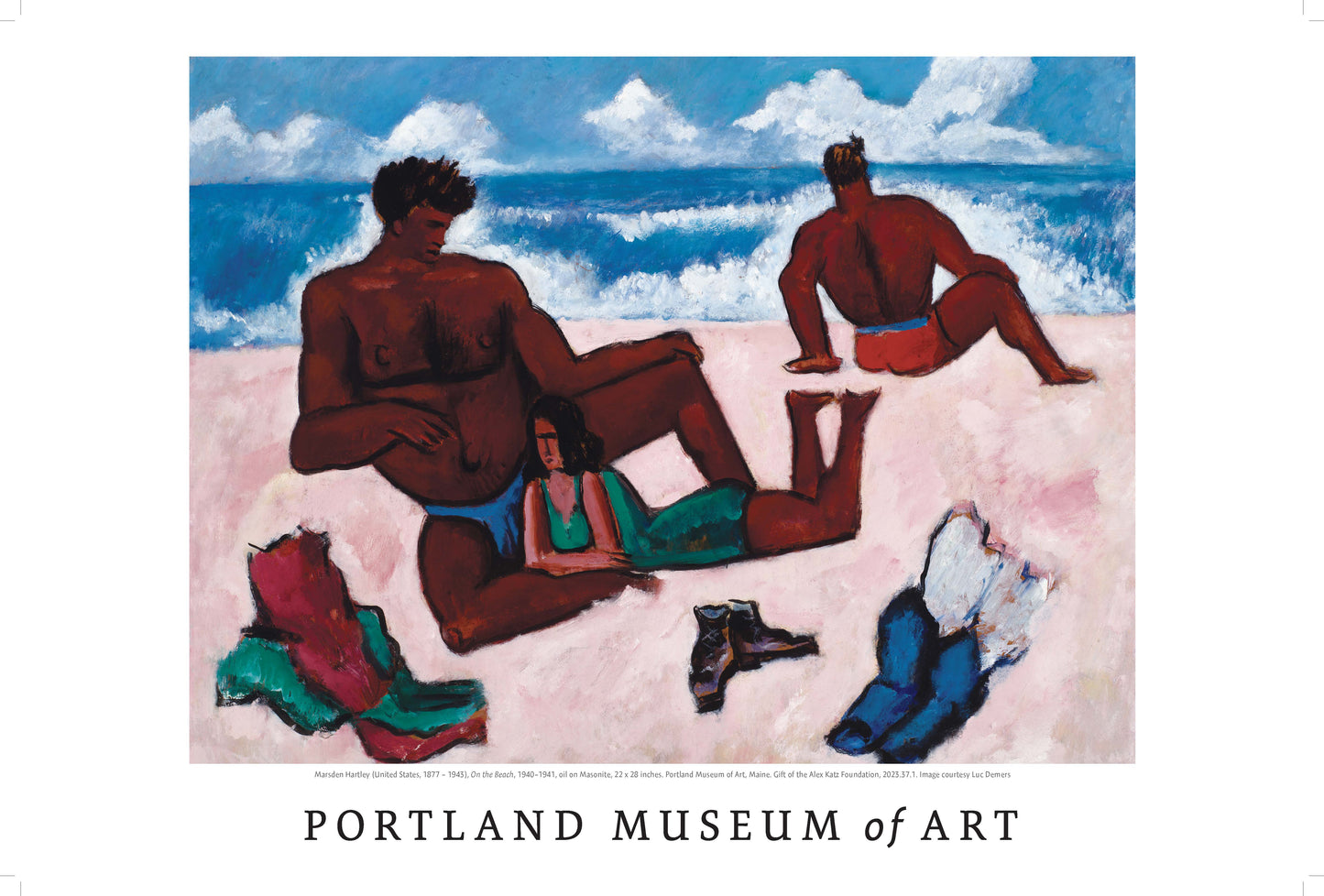 Marsden Hartley Beach Print 18x 24 - PMA Store at the Portland Museum of Art, Maine