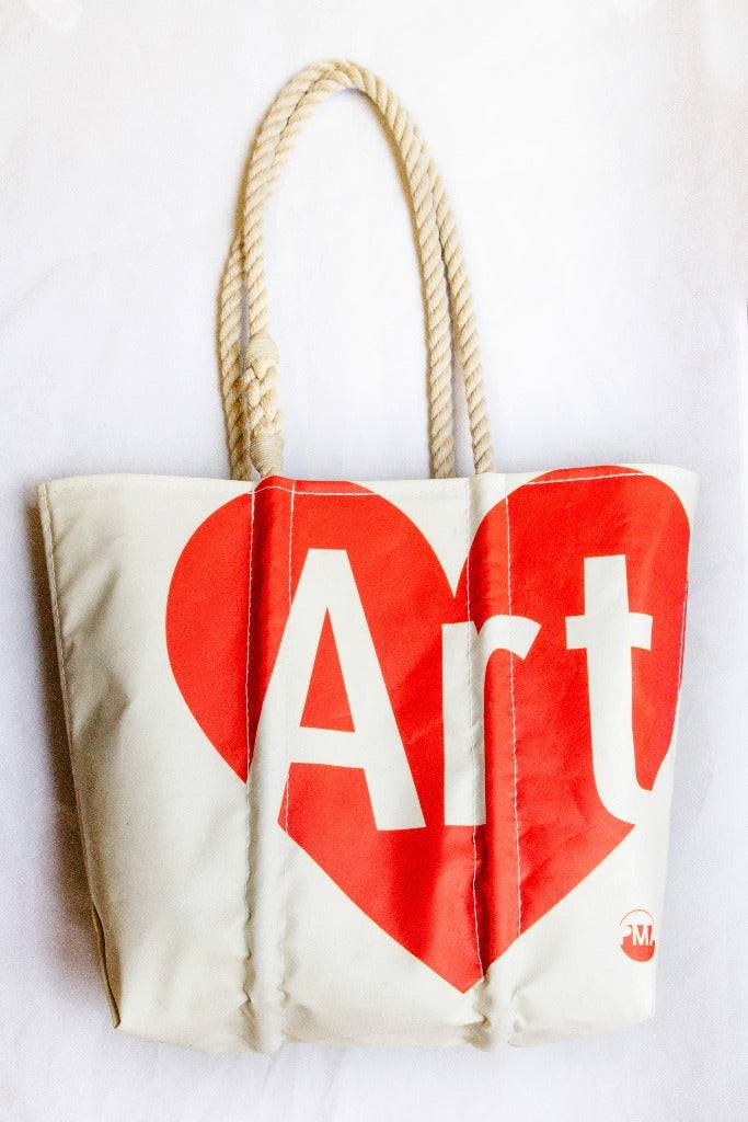 Art is the Heart Medium Sea Bags Tote - PMA Store at the Portland Museum of Art, Maine