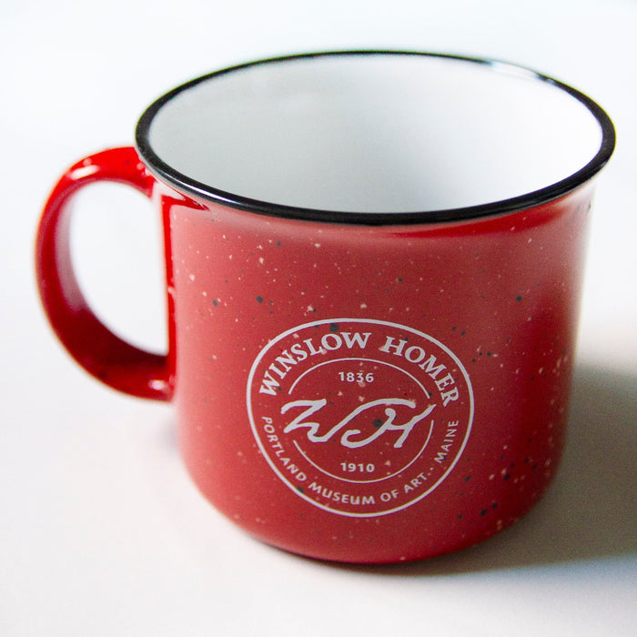 Mug: Homer Red Ceramic Camp Mug