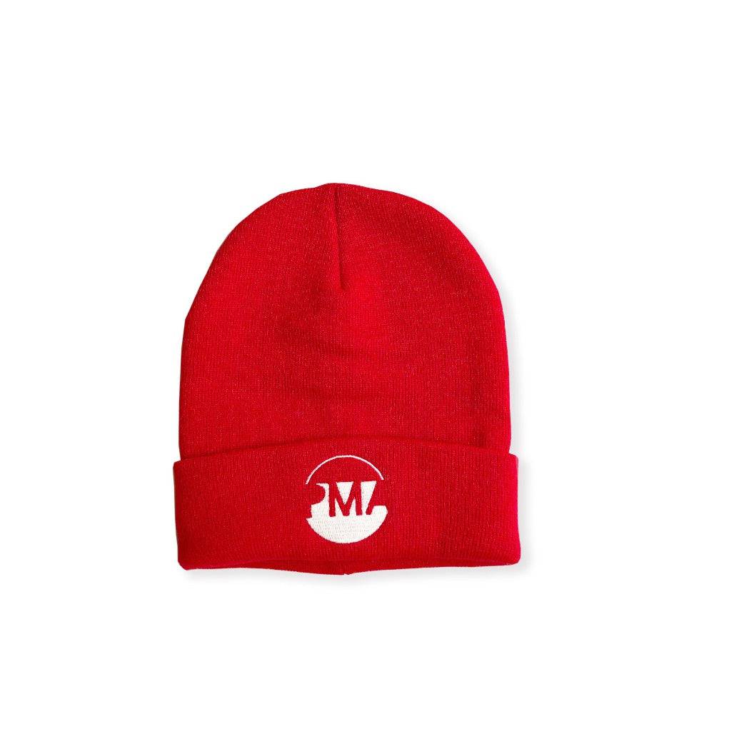 PMA Red Logo Knit Hat - PMA Store at the Portland Museum of Art, Maine