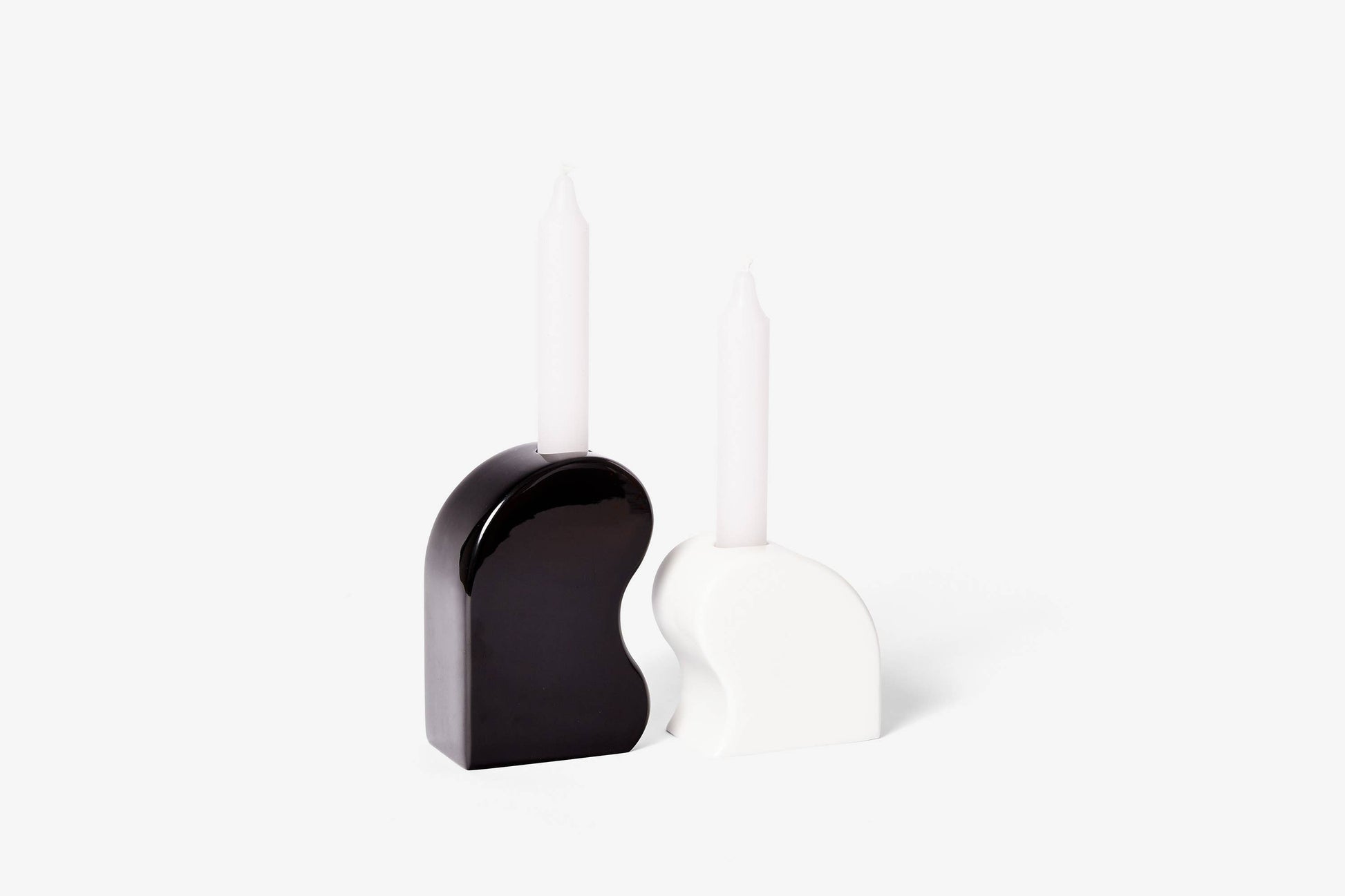 Seymour Candle Holder: Black/White - PMA Store at the Portland Museum of Art, Maine