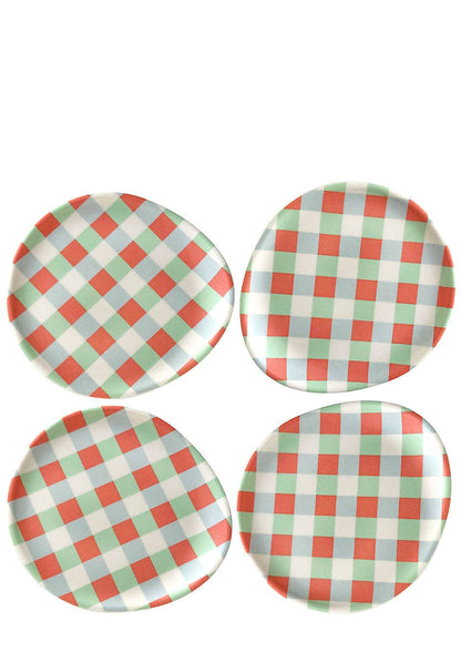 Xenia Taler - Gingham Coaster - Set of 4 - PMA Store at the Portland Museum of Art, Maine
