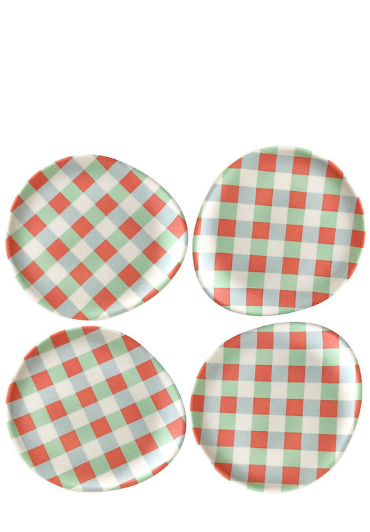 Xenia Taler - Gingham Coaster - Set of 4 - PMA Store at the Portland Museum of Art, Maine