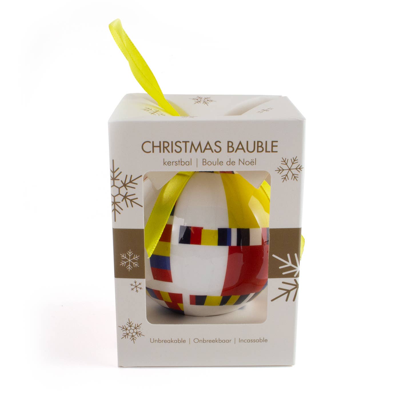 Mondriaan Boogie Woogie Unbreakable Christmas Ornament - PMA Store at the Portland Museum of Art, Maine