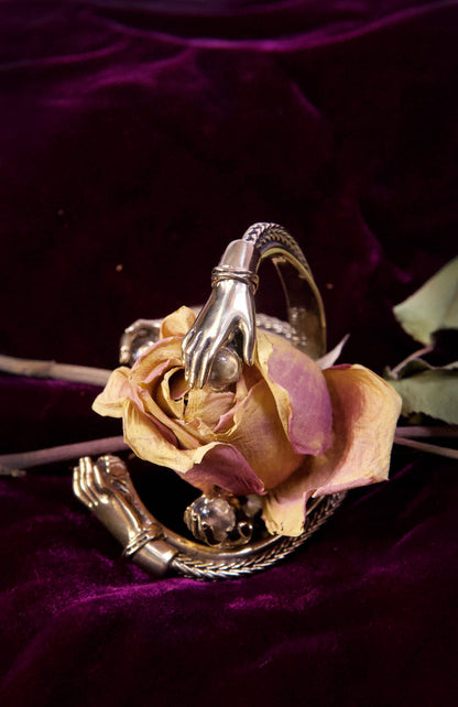 OZMA adornments - Soothsayer Cuff: Silver w/ hematite - PMA Store at the Portland Museum of Art, Maine