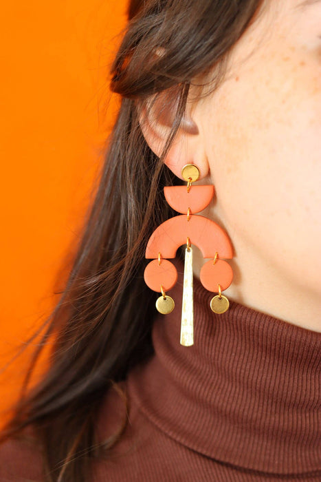 MIRANDA EARRINGS: Scarlet