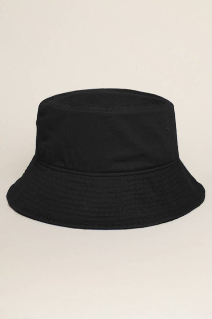 Fashion City - Solid Color Cotton Bucket Fisherman Hats: RED / S/M