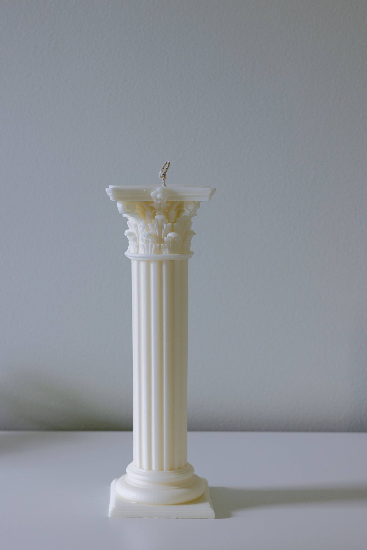 Verba Candle Co - Classic Greek Roman Column Pillar Candle: Ivory - PMA Store at the Portland Museum of Art, Maine