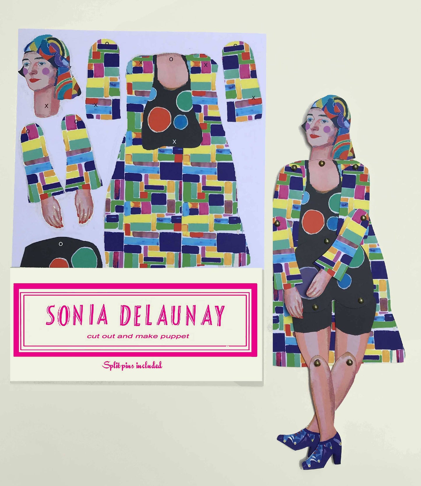 Sonia Delaunay Cut and Make Puppet - PMA Store at the Portland Museum of Art, Maine