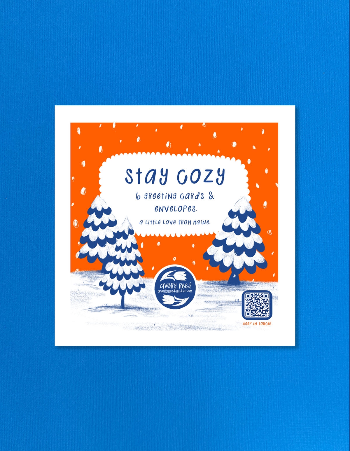 Avery Reed - Stay Cozy Holiday Greeting Card Set | Set of 6