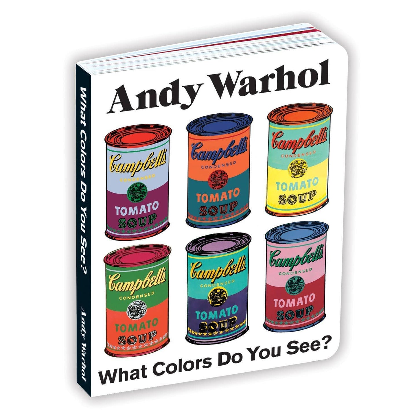 Chronicle Books - Andy Warhol What Colors Do You See? Board Book - PMA Store at the Portland Museum of Art, Maine