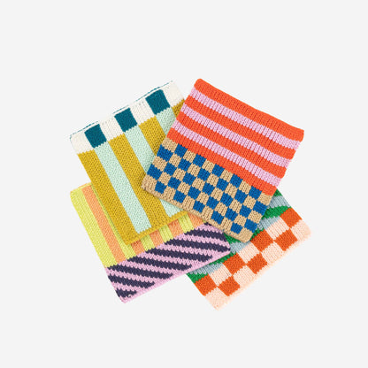 VERLOOP | knits - Pattern Patch Coaster Set: Desert