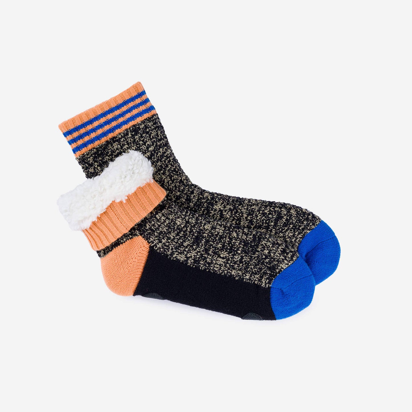Varsity Knit House Socks: Golden Olive / L/XL - W 9.5-12.5<br>M 8-11