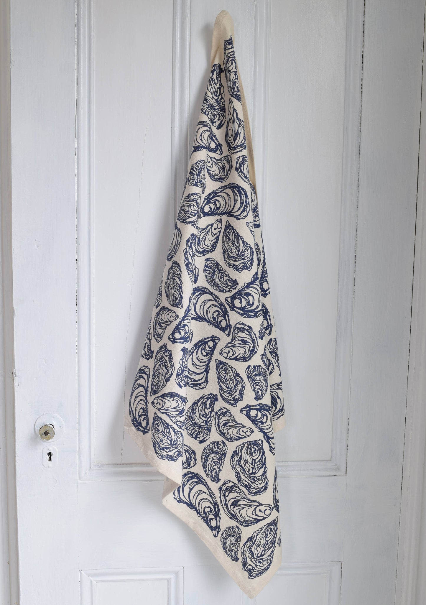 Hearth and Harrow - Oyster Tea Towel - Organic Cotton - Oversized 30 x 30 - PMA Store at the Portland Museum of Art, Maine