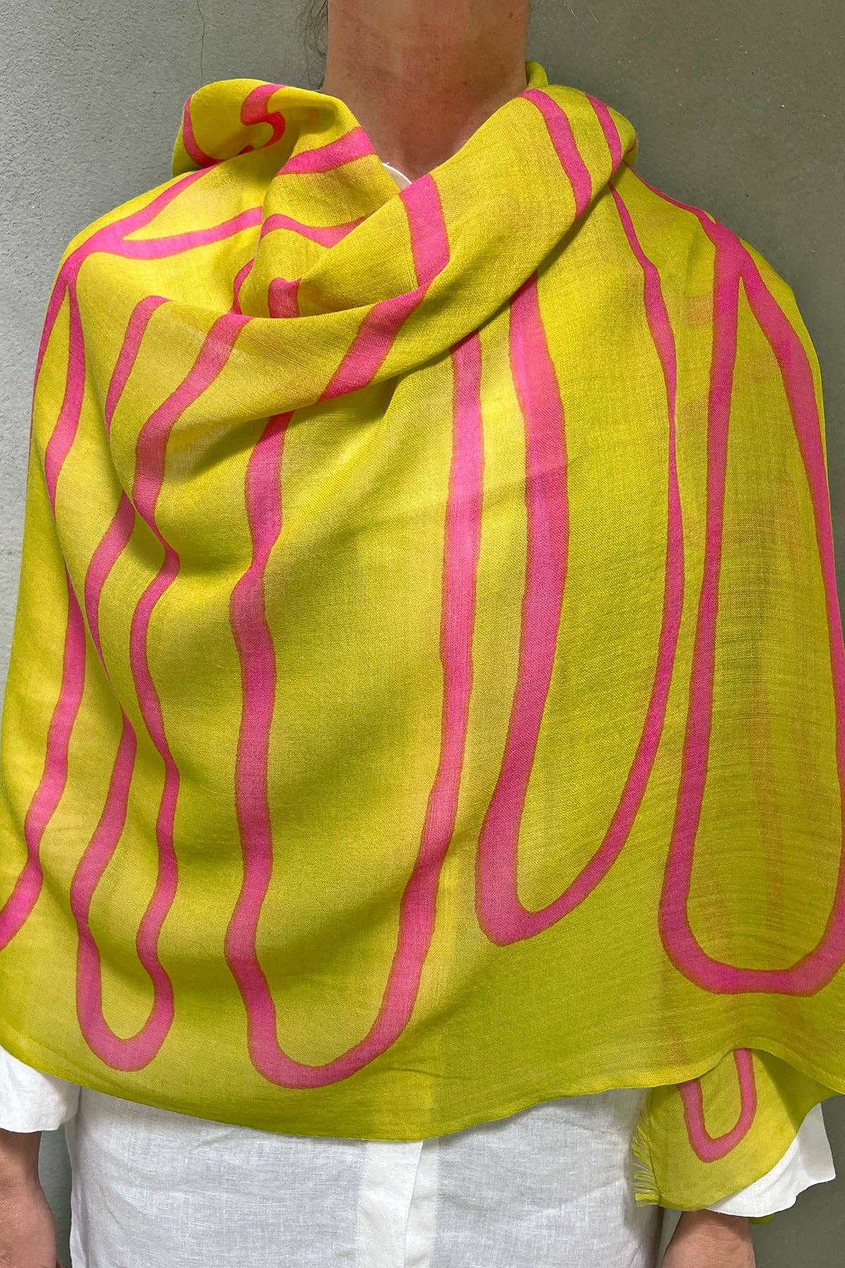 Wool Scarf: Blocks Orange - PMA Store at the Portland Museum of Art, Maine