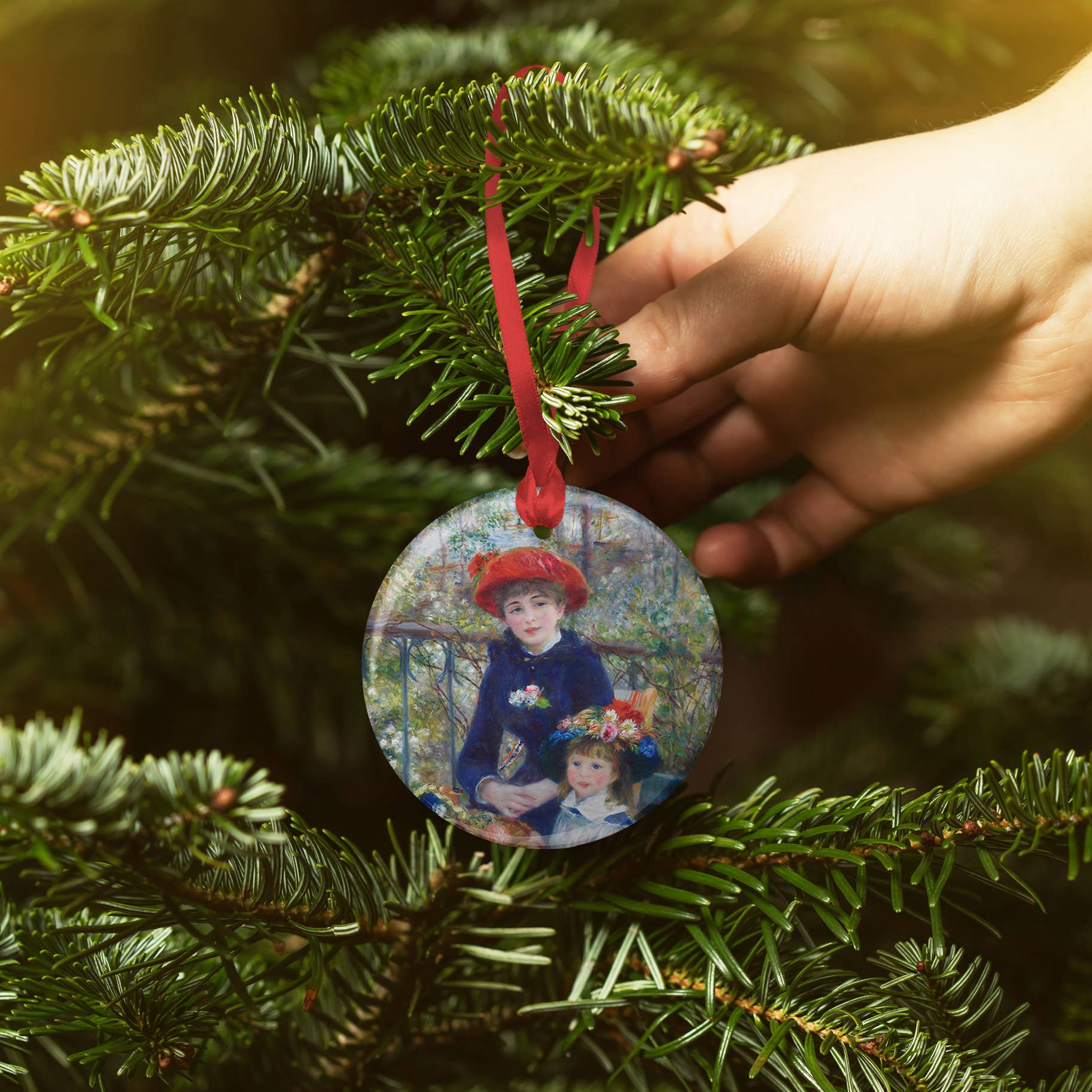 Renoir "Two Sisters on the Terrace" Keepsake Ornament - PMA Store at the Portland Museum of Art, Maine