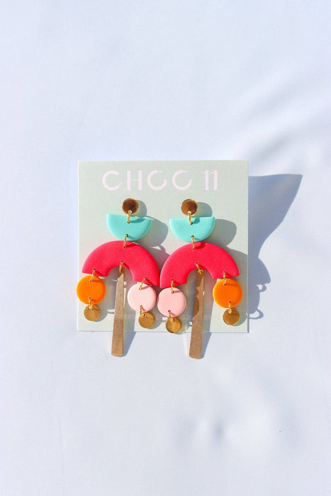 MIRANDA EARRINGS (COLOR BLOCK): Color block II