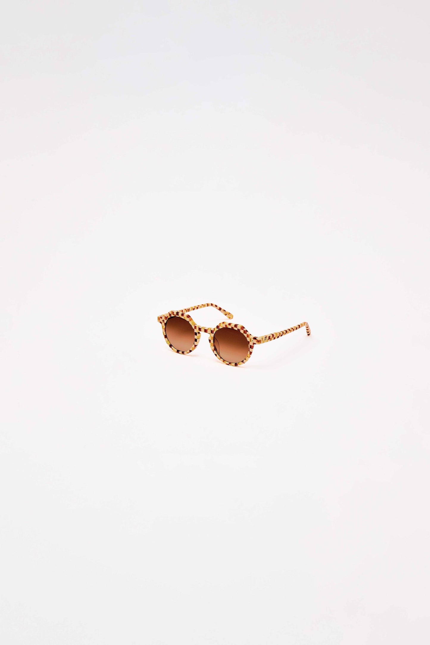 SARDINE - SARDINE - Georgie - Toasted Moxie Checkered Sunglasses