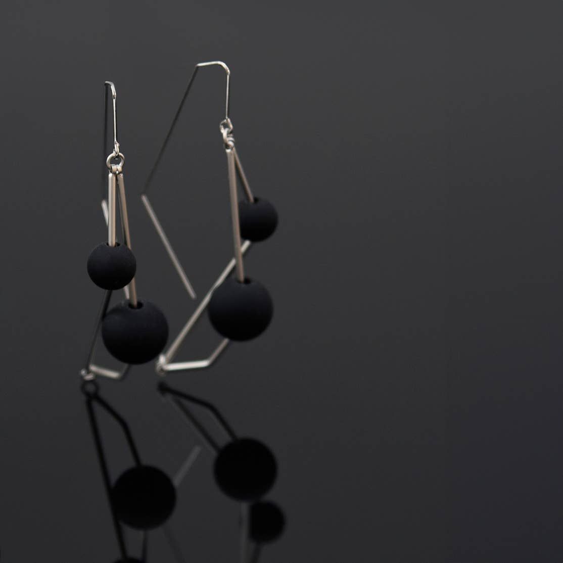 Pursuits - Arlo Earrings: Glass Amber