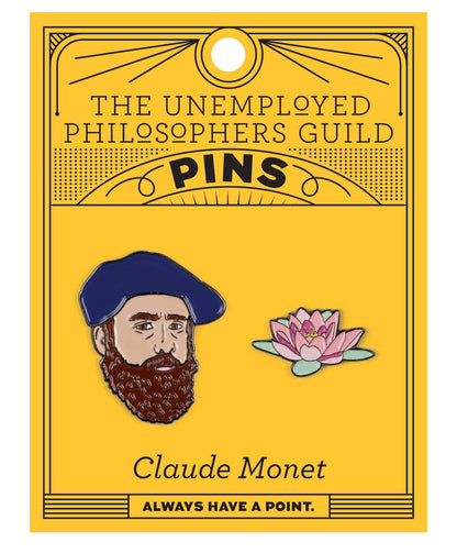Unemployed Philosophers Guild - Monet and Water Lily Pin Set - PMA Store at the Portland Museum of Art, Maine