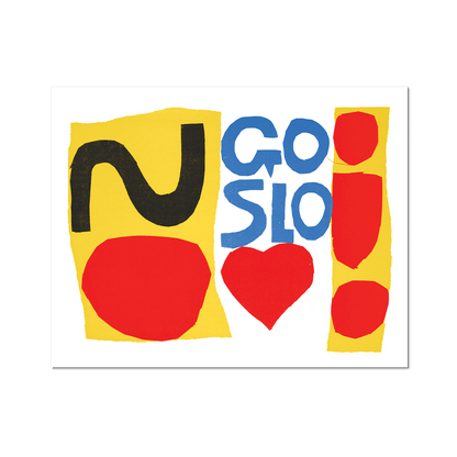 Apply Stickers - Go Slo by Corita Kent - Die-Cut Sticker - PMA Store at the Portland Museum of Art, Maine