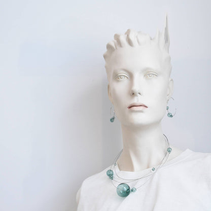 Pursuits - Cumulus Necklace: Silver Aqua