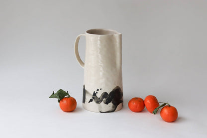 Elizabeth Benotti Ceramics - Splatter Pitcher: Seafoam - PMA Store at the Portland Museum of Art, Maine