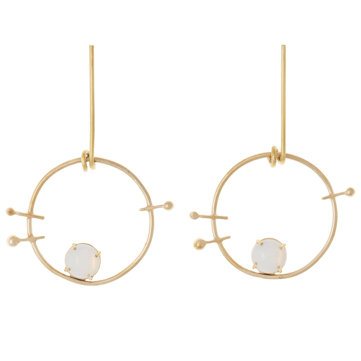 CASTLECLIFF - DOROTHEA EARRING: LAPIS//BRASS - PMA Store at the Portland Museum of Art, Maine