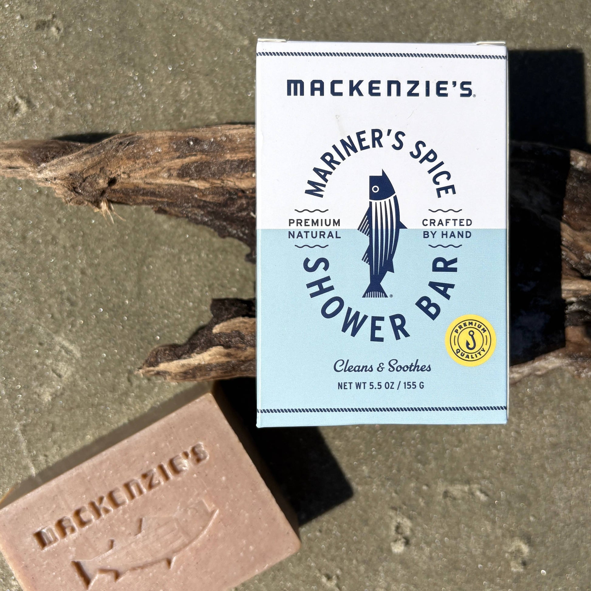 MacKenzie's Fisherman - Mariner's Spice Shower Bar- 5.5 oz (12 qty) - PMA Store at the Portland Museum of Art, Maine