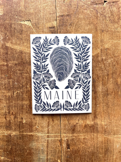 Katharine Watson - Maine Oyster Greeting Card: Single Card - PMA Store at the Portland Museum of Art, Maine