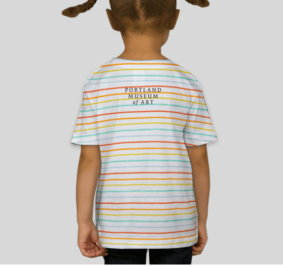 Striped Toddler Art is the Heart T-Shirt Toddler Size