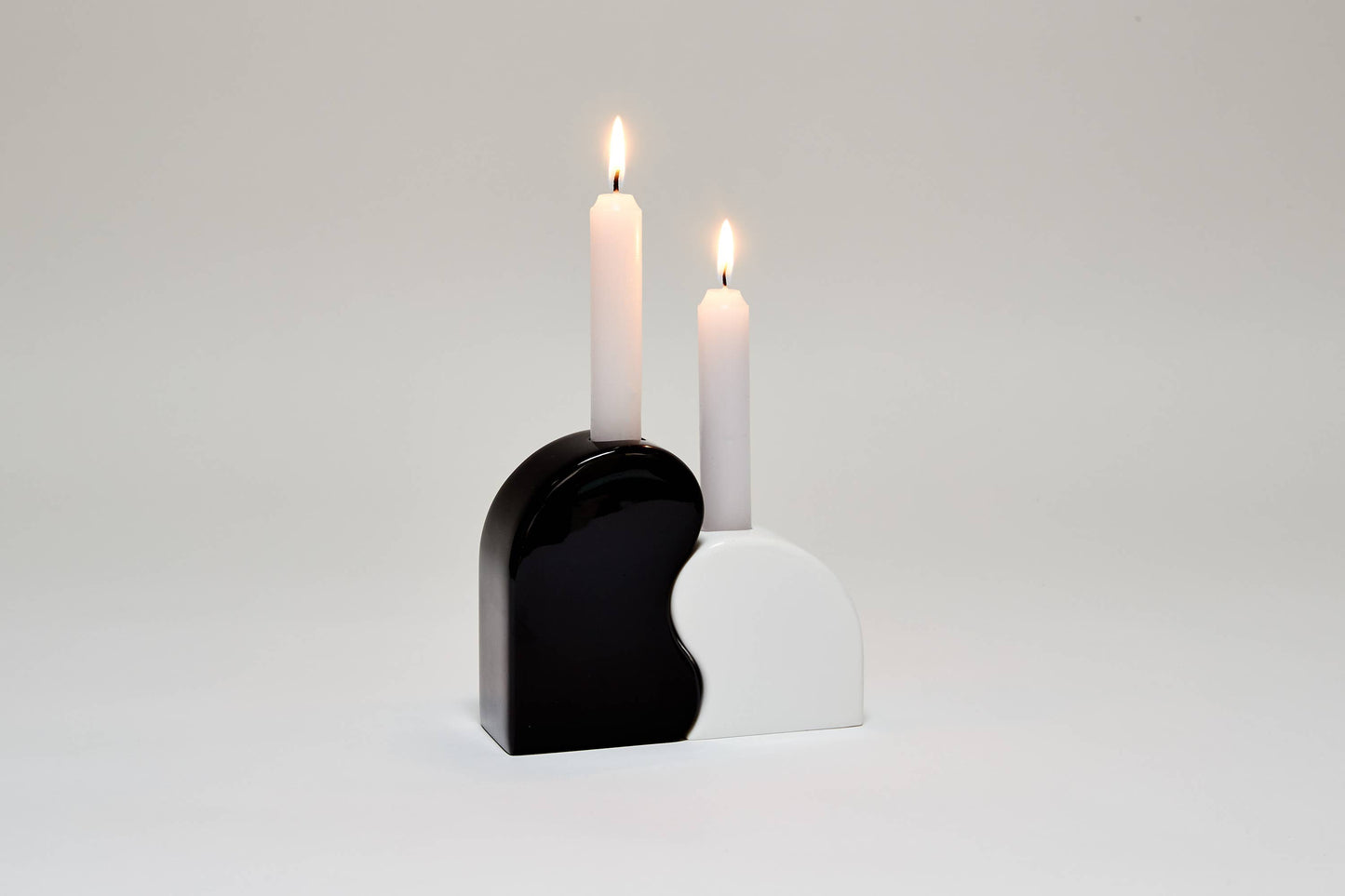 Seymour Candle Holder: Black/White - PMA Store at the Portland Museum of Art, Maine