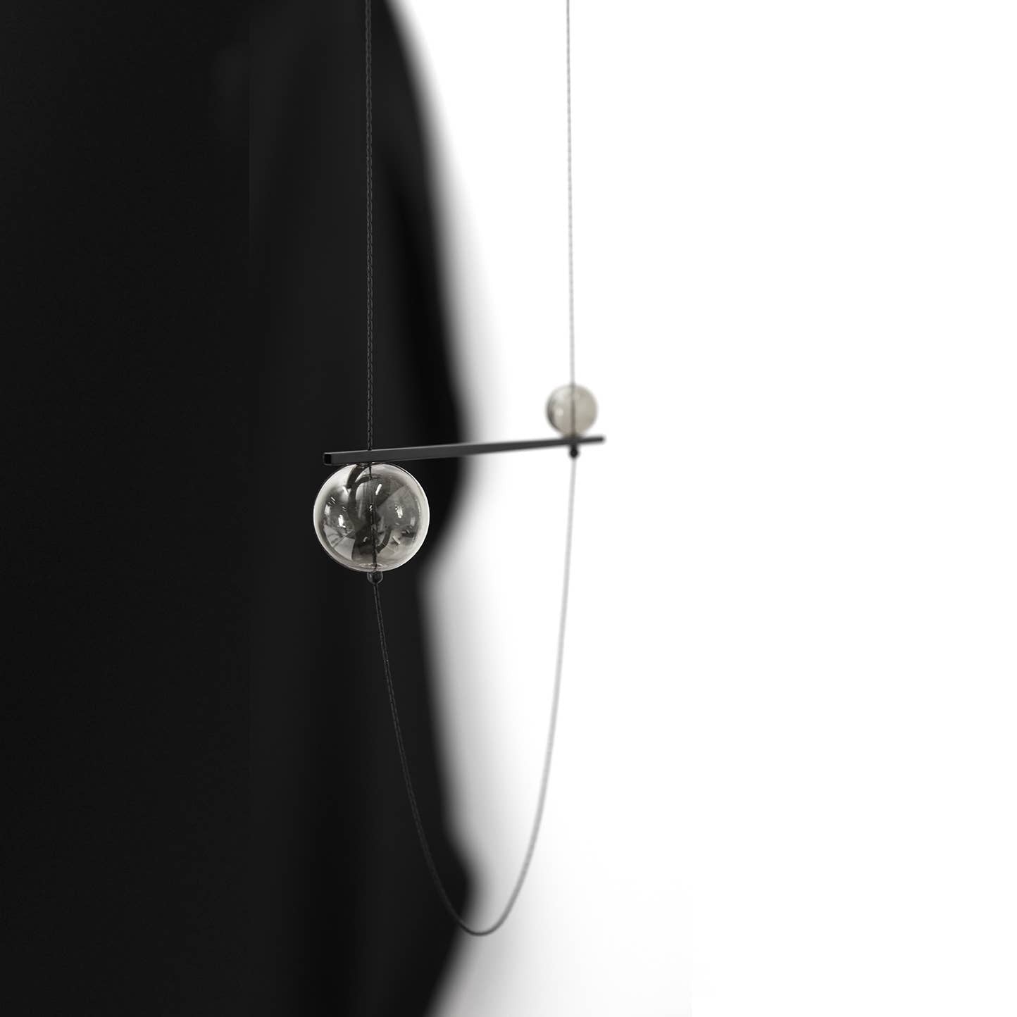 Pursuits - Abacus Necklace: Black Dijon