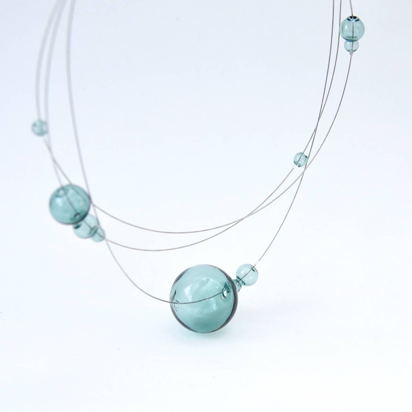Pursuits - Cumulus Necklace: Silver Aqua