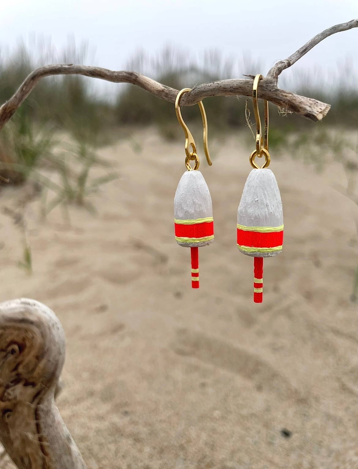 Blue Harbour Boatique - Buoy Earrings: Blue - PMA Store at the Portland Museum of Art, Maine