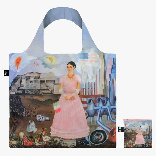 FRIDA KAHLO Self Portrait on the Borderline Recycled Bag - PMA Store at the Portland Museum of Art, Maine