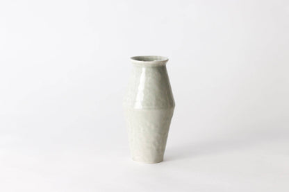 Elizabeth Benotti Ceramics - Everyday Pinched Vase: Striped - PMA Store at the Portland Museum of Art, Maine